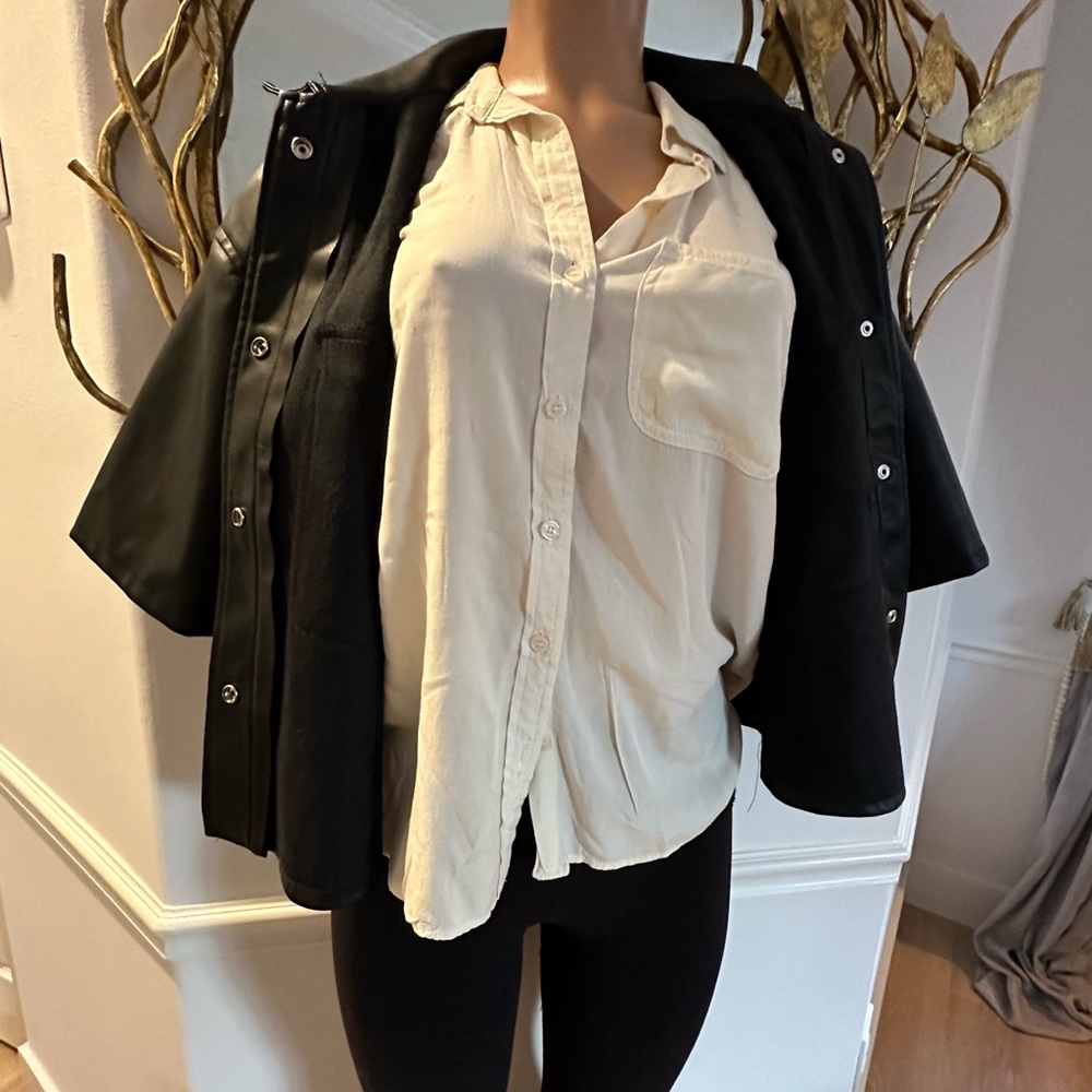 Vigoss Button Down Pleather Jacket - image 2